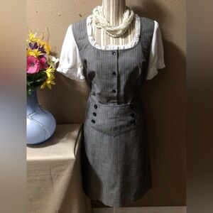 AB STUDIO GRAY SUIT Blouse and Skirt